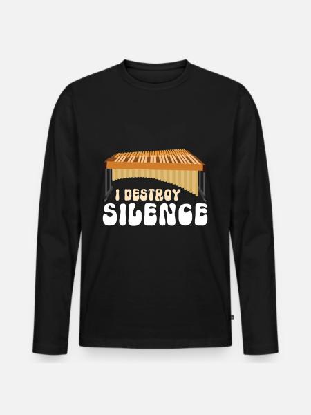 Vibraphon, vibraphonist - Men's Premium Organic Long Sleeve Shirt - black