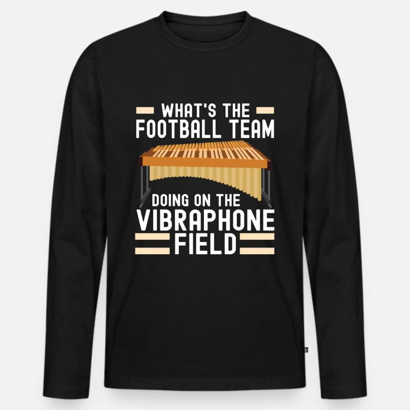 Vibraphon, vibraphonist - Men's Premium Organic Long Sleeve Shirt - black