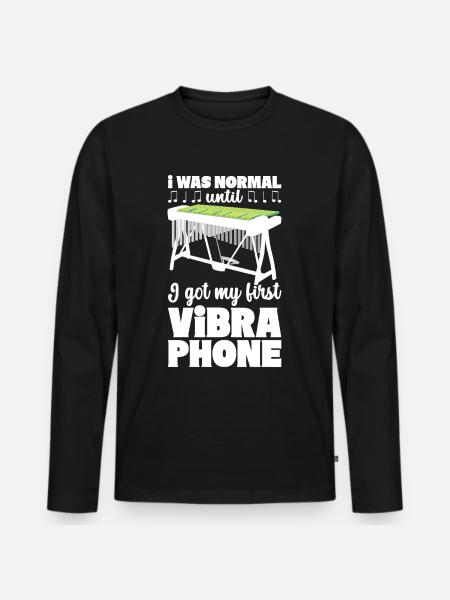 Vibraphon, vibraphonist - Men's Premium Organic Long Sleeve Shirt - black