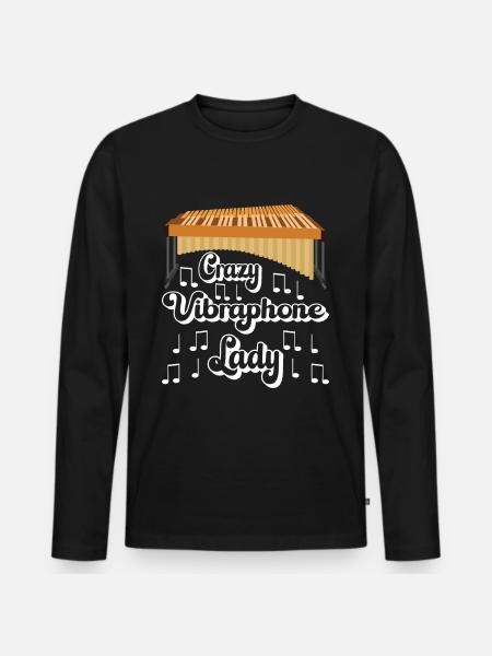 Vibraphon, vibraphoniste - T-shirt manches longues Premium bio Homme - noir