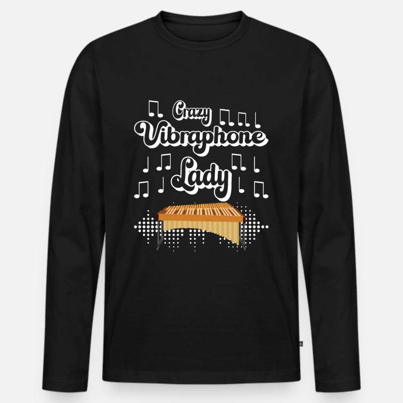 Vibraphon, vibraphonist - Men's Premium Organic Long Sleeve Shirt - black
