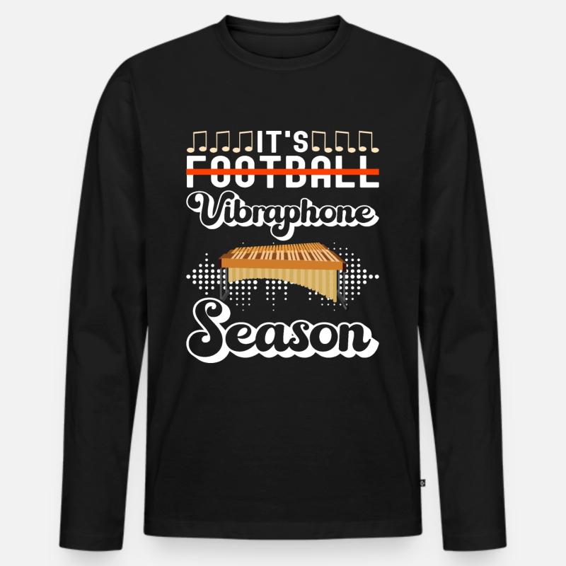 Vibraphon, vibraphonist - Men's Premium Organic Long Sleeve Shirt - black