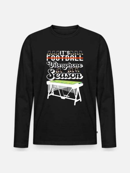 Vibraphon Vibraphonist - Männer Premium Bio Langarmshirt - Schwarz