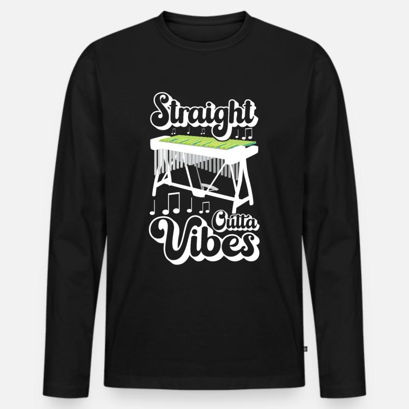 Vibraphon, vibraphonist - Men's Premium Organic Long Sleeve Shirt - black