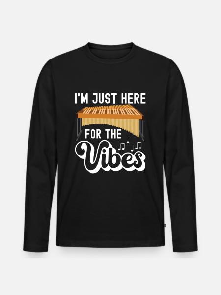 Vibraphon, vibraphonist - Men's Premium Organic Long Sleeve Shirt - black