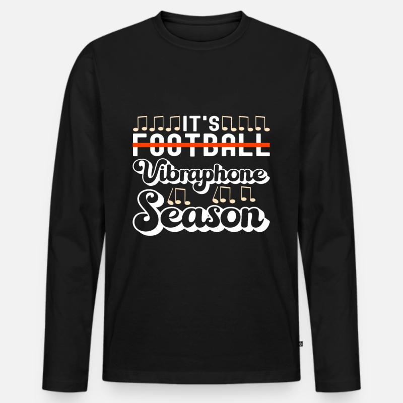 Vibraphon, vibraphonist - Men's Premium Organic Long Sleeve Shirt - black