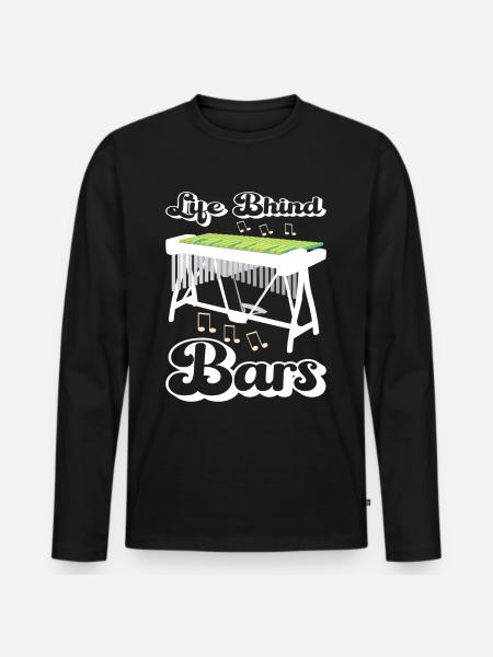 Vibraphon, vibraphonist - Men's Premium Organic Long Sleeve Shirt - black