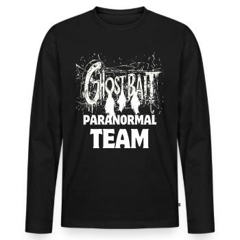 L’équipe paranormale de GhostBait - T-shirt manches longues Premium bio Homme - noir - Devant - Nico (187cm)