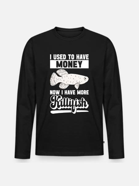 Killifish Quarium Fish - Men's Premium Organic Long Sleeve Shirt - black