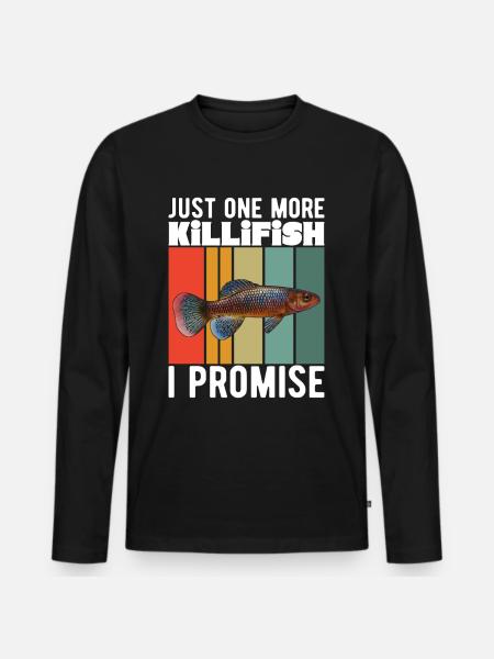 Killifish Quarium Fish - Men's Premium Organic Long Sleeve Shirt - black