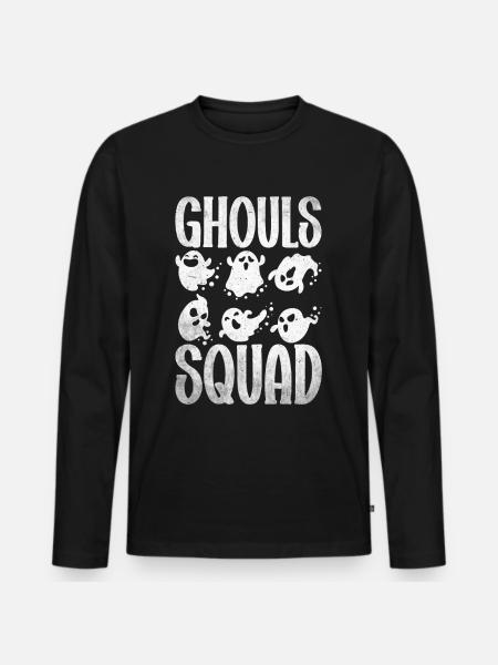 Halloween Costume - Men's Premium Organic Long Sleeve Shirt - black