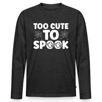 Halloween Costume - Men's Premium Organic Long Sleeve Shirt - heather anthracite - Front - Nico (187cm)