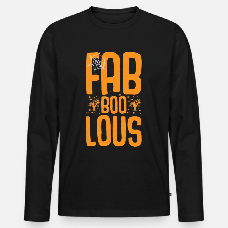 Halloween Kostüm - Männer Premium Bio Langarmshirt - Schwarz