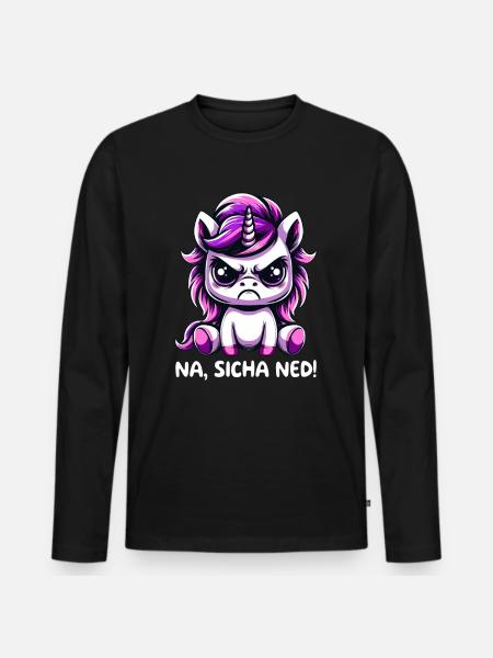 Na Sicha Ned - Men's Premium Organic Long Sleeve Shirt - black