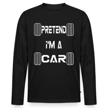 I'm a Car Costume for Halloween - Men's Premium Organic Long Sleeve Shirt - black - Front - Nico (187cm)