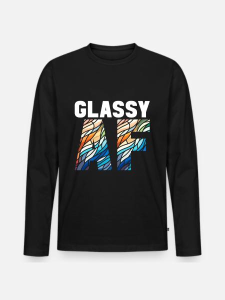 Vitrail artiste Vitrail Art - T-shirt manches longues Premium bio Homme - noir