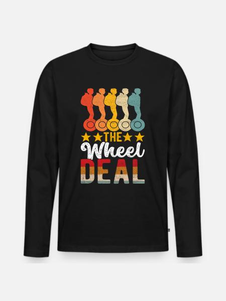 EUC Monowheel - Men's Premium Organic Long Sleeve Shirt - black