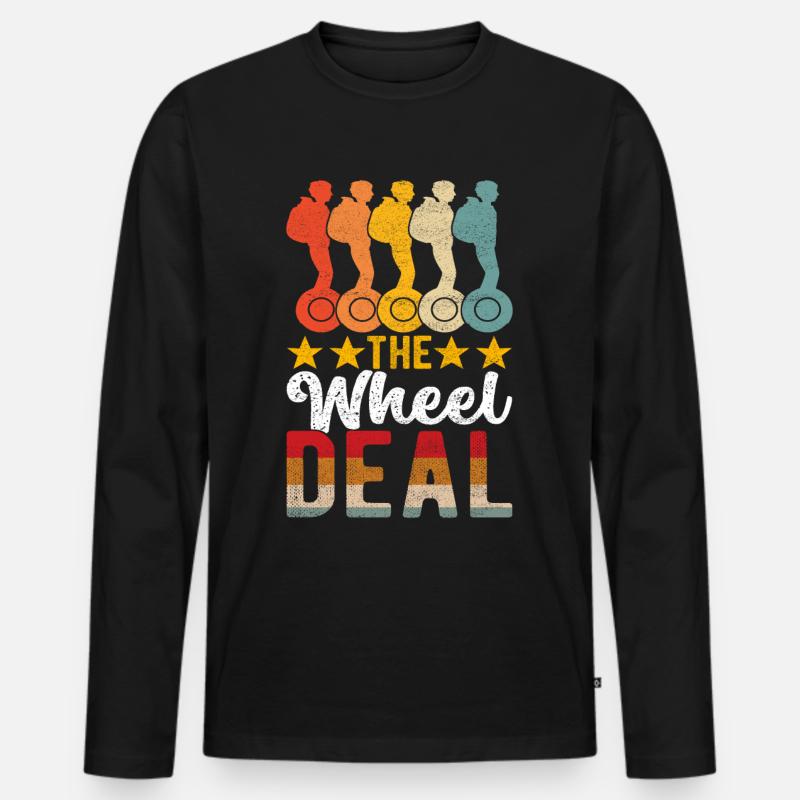 EUC Monowheel - Männer Premium Bio Langarmshirt - Schwarz