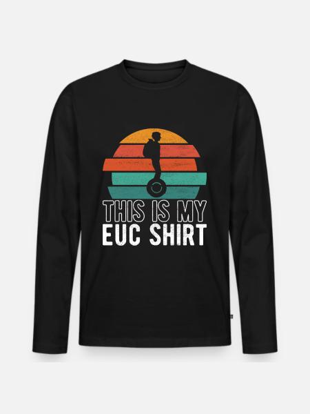 EUC Monowheel - Men's Premium Organic Long Sleeve Shirt - black