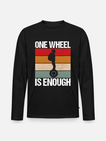 EUC Monowheel - Men's Premium Organic Long Sleeve Shirt - black