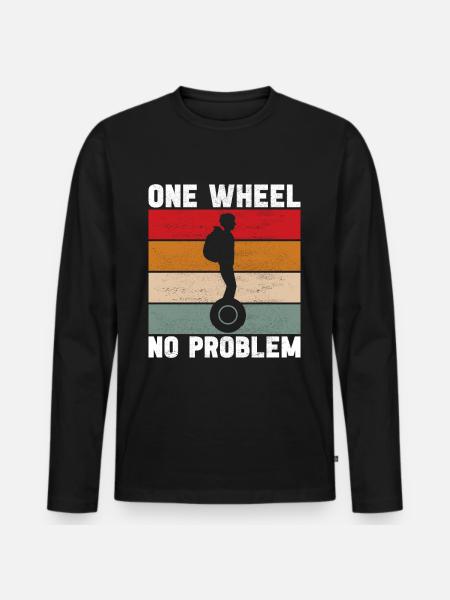 EUC Monowheel - Men's Premium Organic Long Sleeve Shirt - black