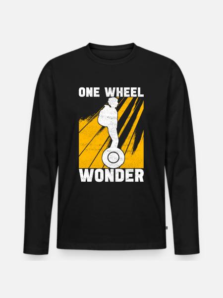 EUC Monowheel - Männer Premium Bio Langarmshirt - Schwarz