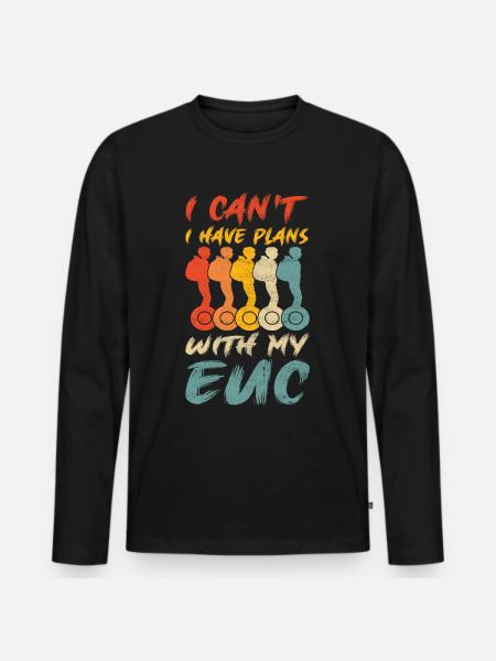 EUC Monowheel - Men's Premium Organic Long Sleeve Shirt - black