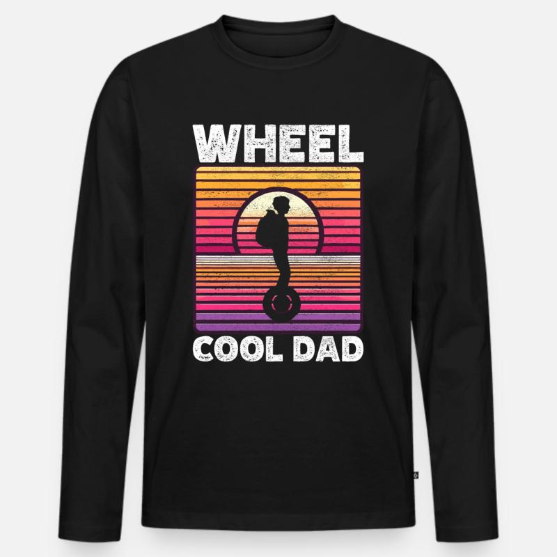 EUC Monowheel - Männer Premium Bio Langarmshirt - Schwarz
