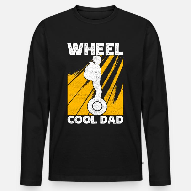 EUC Monowheel - Men's Premium Organic Long Sleeve Shirt - black