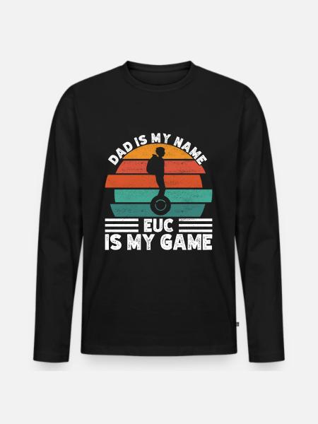 EUC Monowheel - Men's Premium Organic Long Sleeve Shirt - black