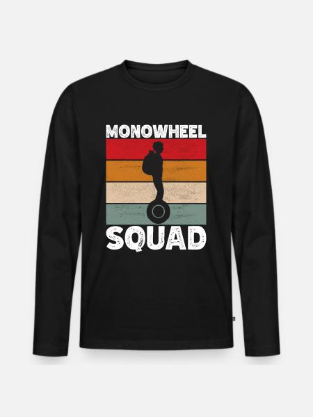 EUC Monowheel - Men's Premium Organic Long Sleeve Shirt - black