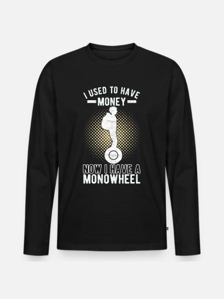 EUC Monowheel - Men's Premium Organic Long Sleeve Shirt - black