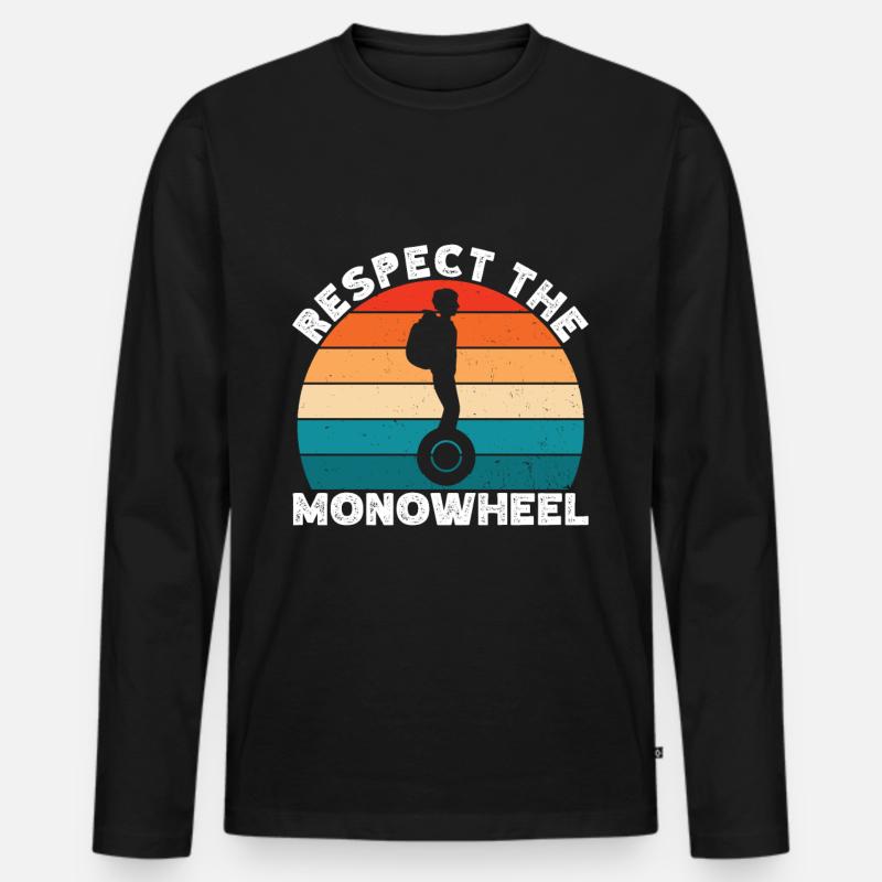 EUC Monowheel - Männer Premium Bio Langarmshirt - Schwarz