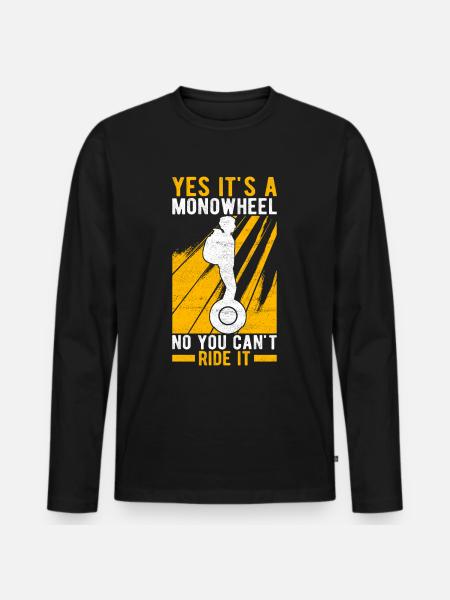 EUC Monoroue - T-shirt manches longues Premium bio Homme - noir