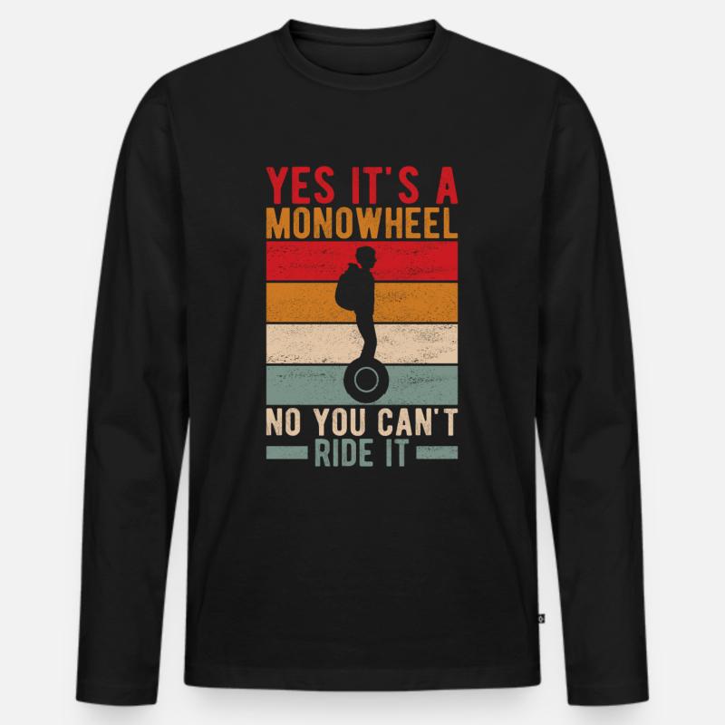 EUC Monoroue - T-shirt manches longues Premium bio Homme - noir