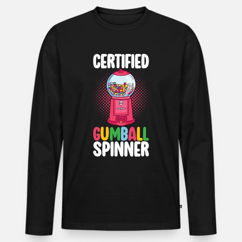 Gumball Machine Kaugummiautomat - Männer Premium Bio Langarmshirt - Schwarz