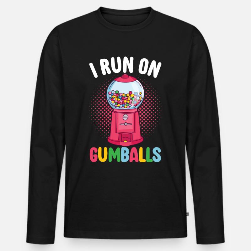 Gumball Machine Kaugummiautomat - Männer Premium Bio Langarmshirt - Schwarz