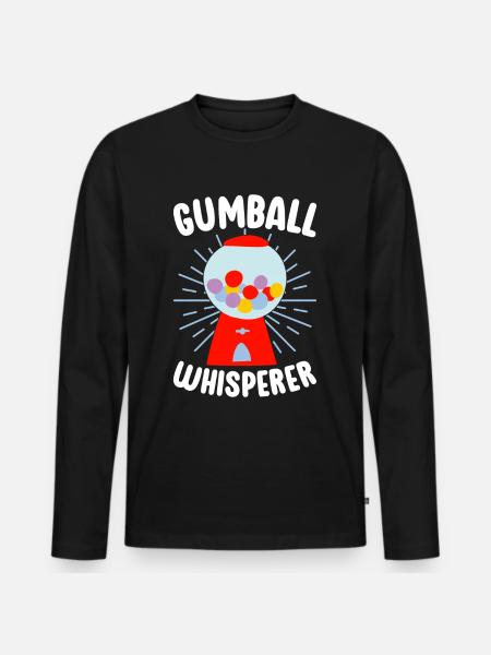 Gumball Machine Chewing Gum Machine - Men's Premium Organic Long Sleeve Shirt - black