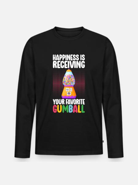 Gumball Machine Kaugummiautomat - Männer Premium Bio Langarmshirt - Schwarz