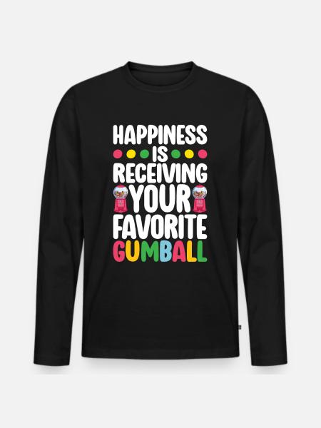 Gumball Machine Chewing Gum Machine - Men's Premium Organic Long Sleeve Shirt - black