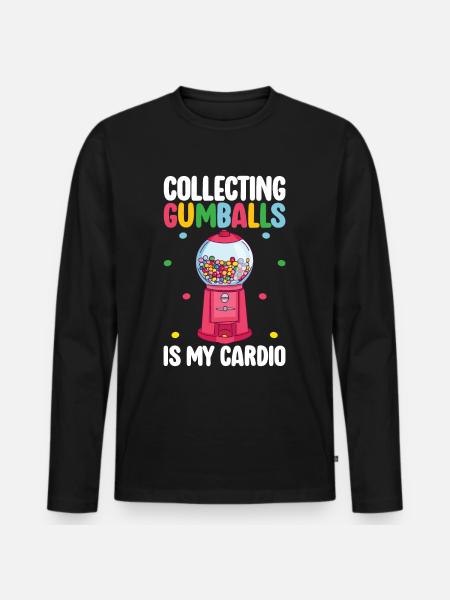 Gumball Machine chewing gum machine - Men's Premium Organic Long Sleeve Shirt - black