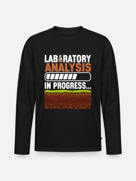 Bodenwissenschaftler Soil Science - Men's Premium Organic Long Sleeve Shirt - black