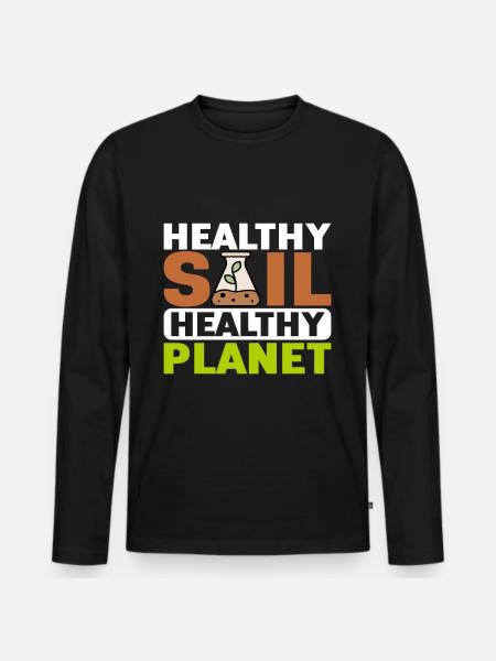 Bodenwissenschaftler Soil Science - Men's Premium Organic Long Sleeve Shirt - black