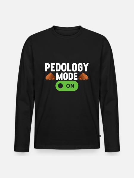Bodenwissenschaftler Soil Science - Men's Premium Organic Long Sleeve Shirt - black