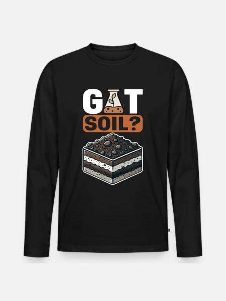 Bodenwissenschaftler Soil Science - Men's Premium Organic Long Sleeve Shirt - black
