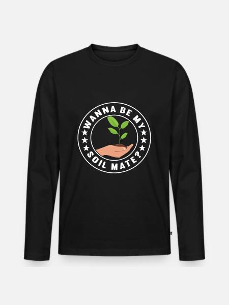 Bodenwissenschaftler Soil Science - Men's Premium Organic Long Sleeve Shirt - black