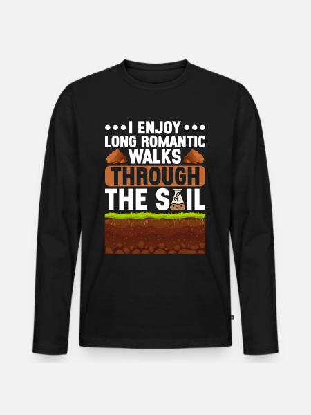 Bodenwissenschaftler Science du sol - T-shirt manches longues Premium bio Homme - noir