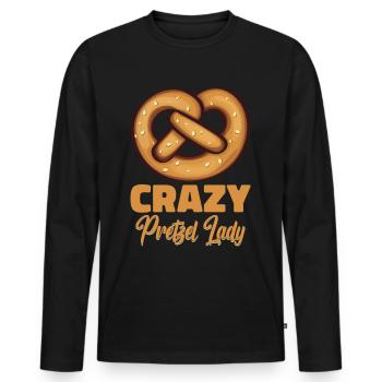 Pretzels Pretzels Bakers Baked goods - Men's Premium Organic Long Sleeve Shirt - black - Front - Nico (187cm)