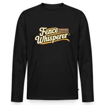 Zauninstallateur Zaunbauer Fence Installer - Männer Premium Bio Langarmshirt - Schwarz - Vorne - Nico (187cm)