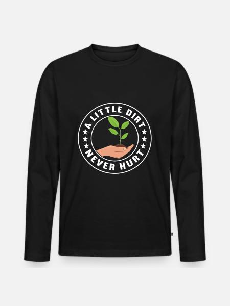 Bodenwissenschaftler Soil Science - Men's Premium Organic Long Sleeve Shirt - black